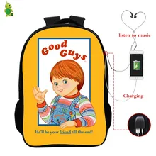 Многофункциональный рюкзак с героями мультфильмов для хороших парней, USB зарядка, рюкзак для ноутбука, школьные сумки для подростков, мальчиков и девочек, рюкзак для путешествий