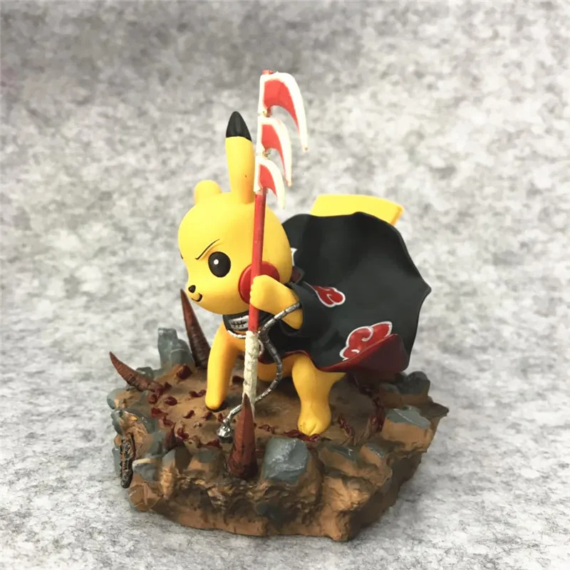 Аниме Pokeball Monster Pikachu Cos Uzumaki Naruto ПВХ Hidan фигурка Коллекция Модель игрушки 12