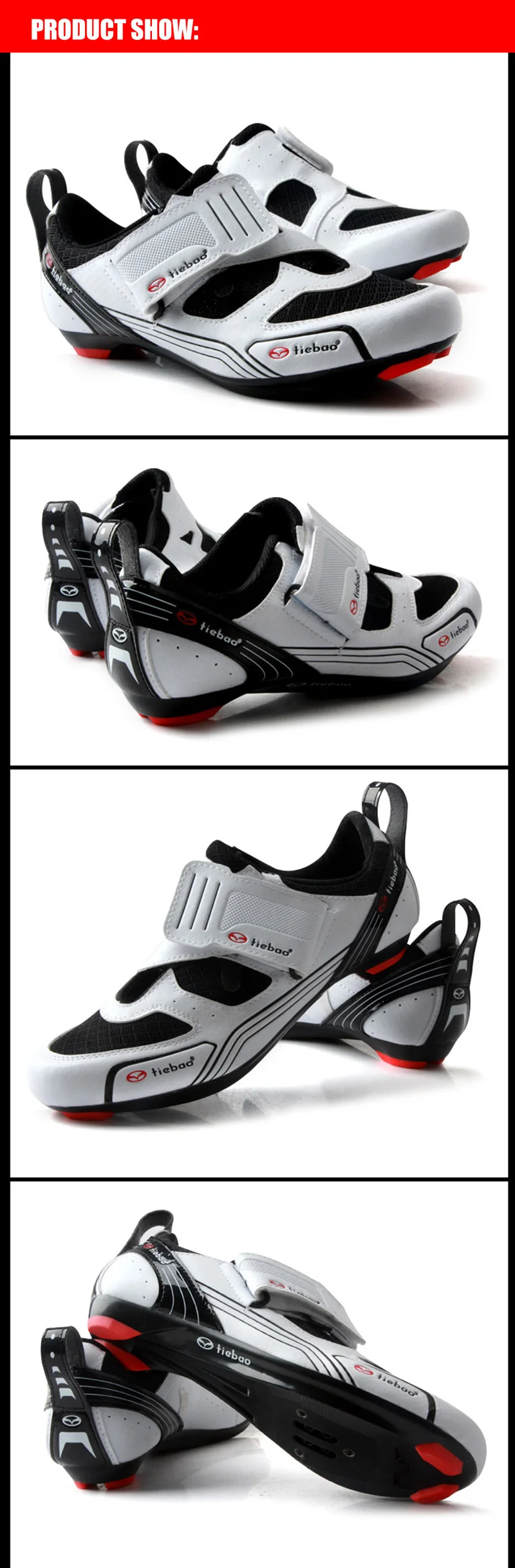 Tiebao bicicleta de estrada sapatos triathlon 2019