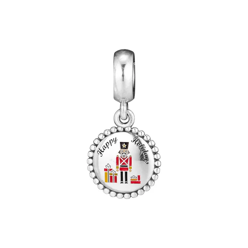 

Nutcracker Dangle Cartoon Charms for Jewelry Making New Fashion DIY Silver 925 Jewelry Happy Holiday Silver Charms for Bracelets