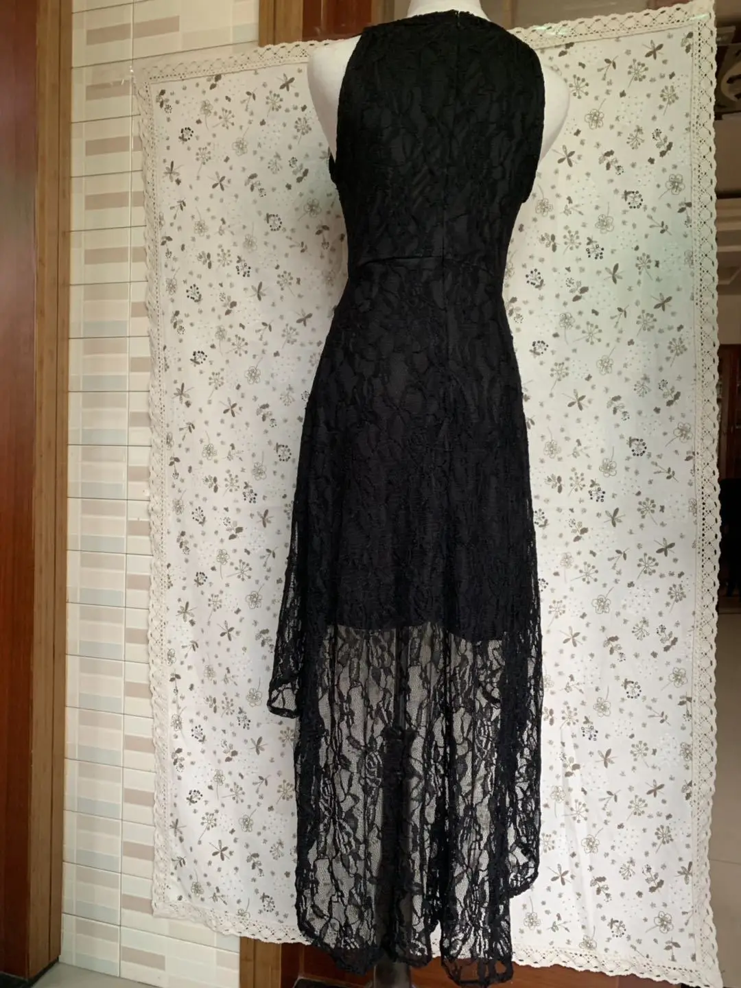 Новое асимметричное летнее женское платье, элегантные винтажные сексуальные длинные вечерние платья, женские повседневные платья размера плюс, облегающие черные кружевные платья 5XL