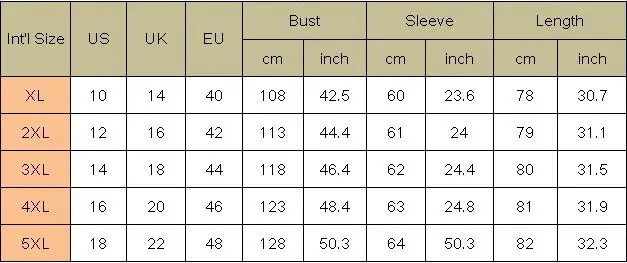 Shirts Size