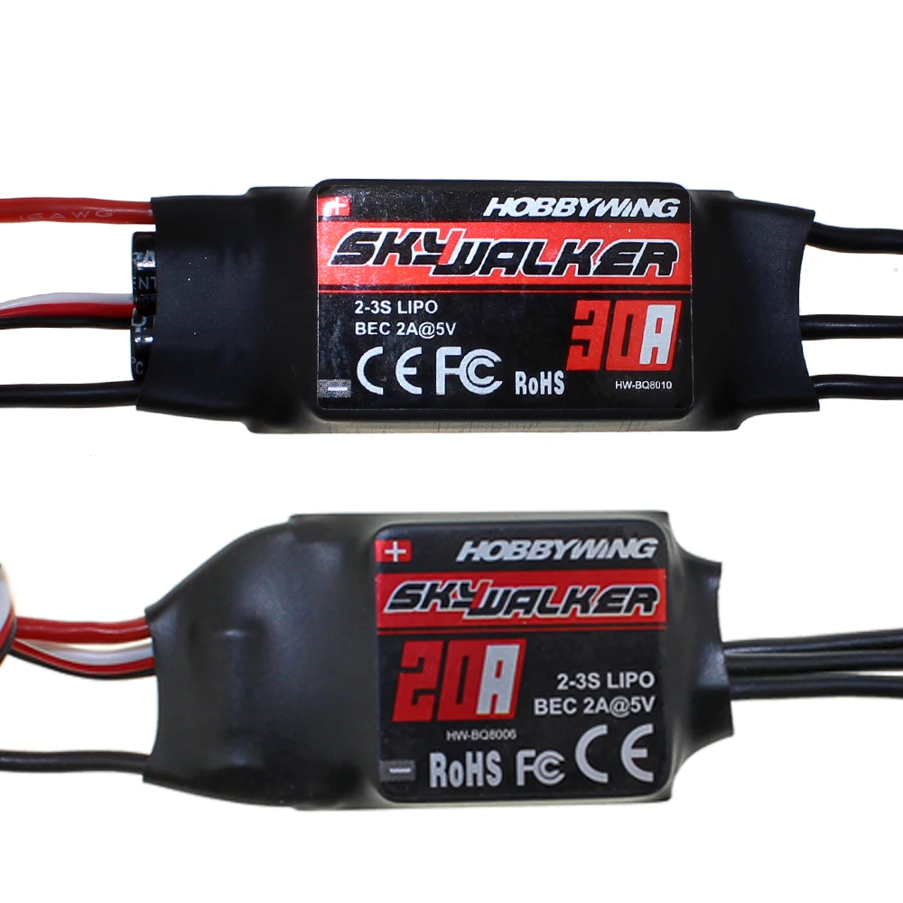 Hobbywing Skywalker 15A 20A 30A 40A 50A 60A 80A ESC Регулятор скорости с UBEC для RC FPV квадрокоптера RC беспилотные самолеты