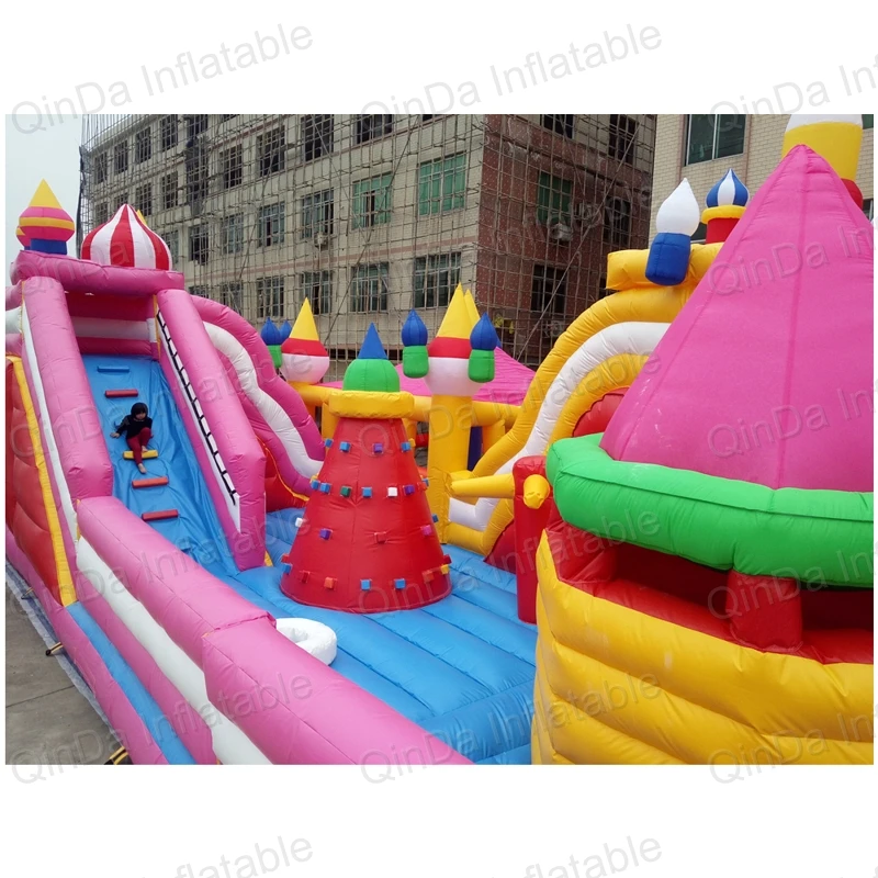 inflatable bouncer slide fun city castle(67)