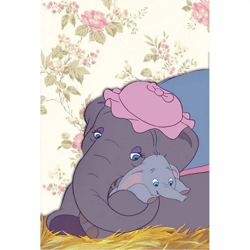 

Full Rhinestones Painting Home Decor diy 5d diamond painting Cross Stitch Pattern square Diamond Embroidery Dumbo