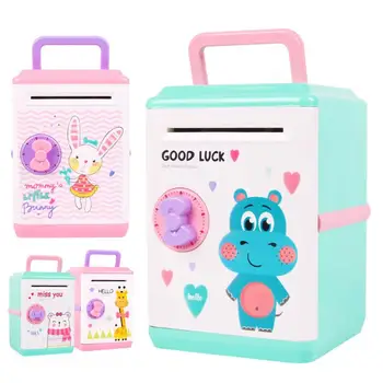 

Electronic Piggy Bank ATM Mini Money Box Safety Password Chewing Coin Cash Deposit Machine Gift for Children Kids