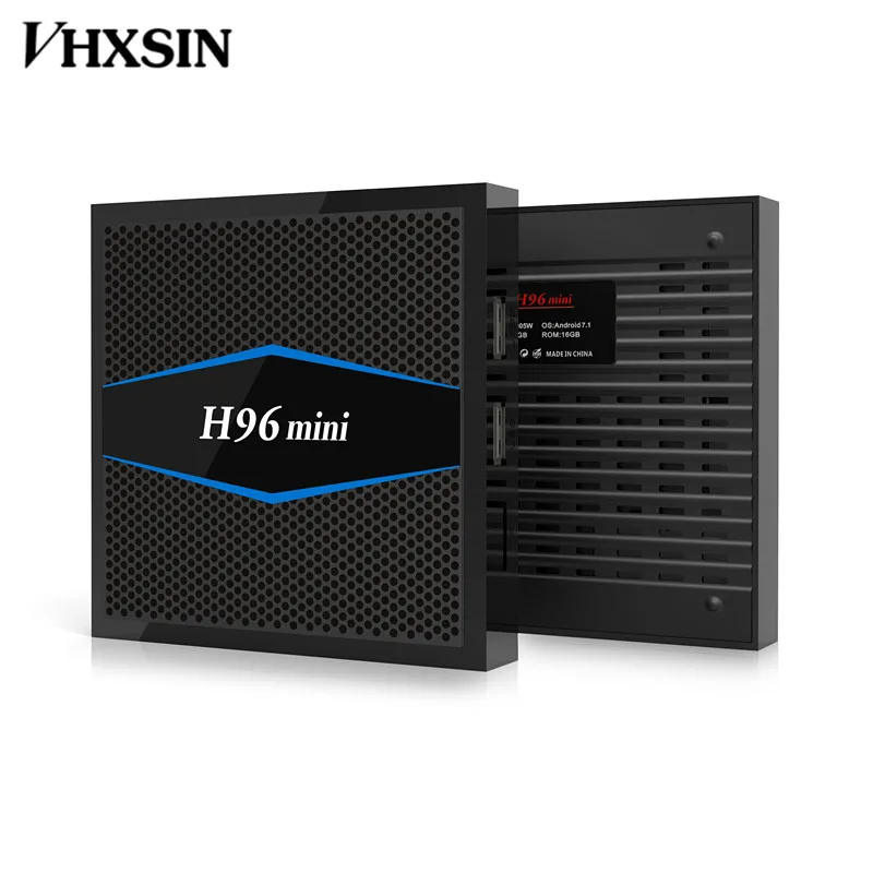 VHXSIN 2 шт./лот H96 мини smart tv android 7 1 mini гб озу 16 пзу тв приставка четырехъядерный