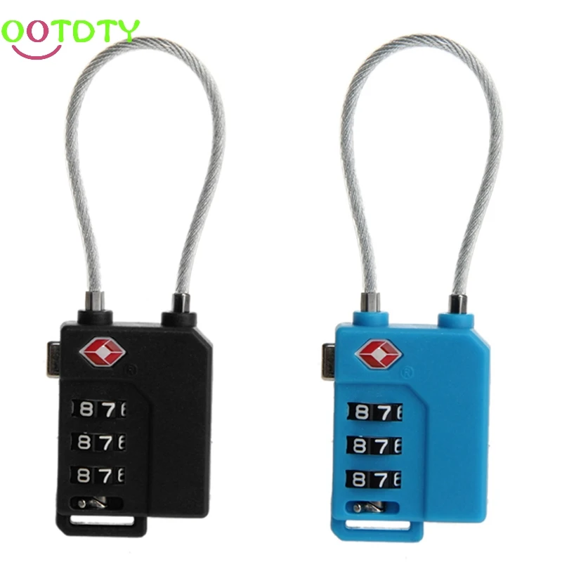

TSA Resettable 3 Digit Combination Travel Luggage Suit Code Lock Padlock