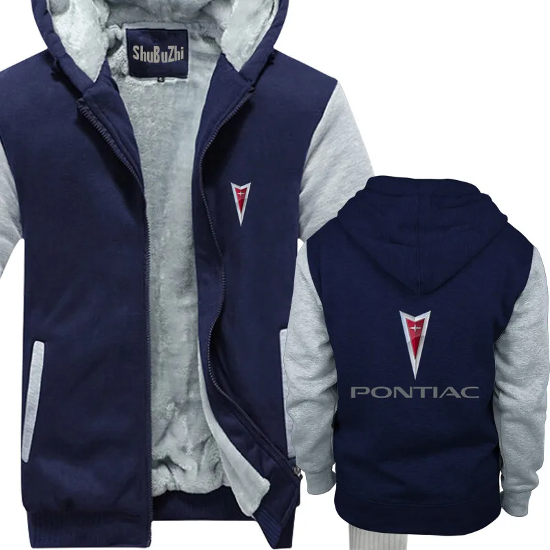 STDONE Mens Casual Pontiac Vehicle Logo Sweater Black