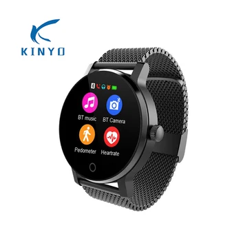 

KINYO Original Steel smart watch heart rate monitoring smartwatch sedentary reminder watch for IOS 8 & Android 4.4 above phones