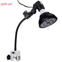 

18W LED Aquarium Light Bulb Par 38 E27 for Coral Reef Fish Saltwater Freshwater Tank Plant Growth with 12 inch Gooseneck Holder