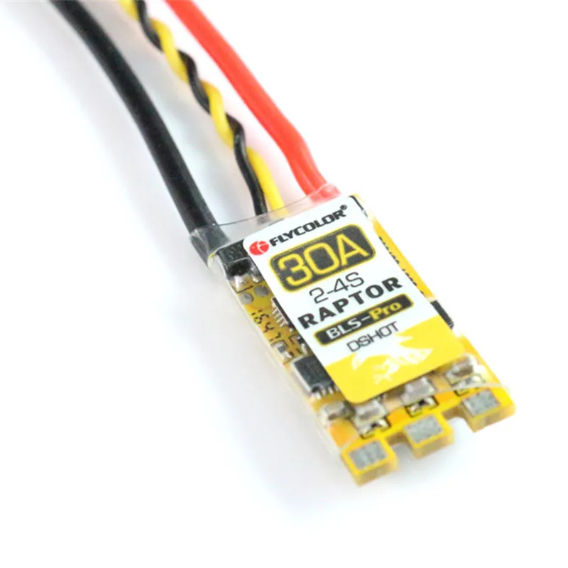 

High Quality Flycolor Raptor BLS Pro BLHeli_S 30A 2-4S DSHOT Brushless ESC for RC multicopter FPV Racing