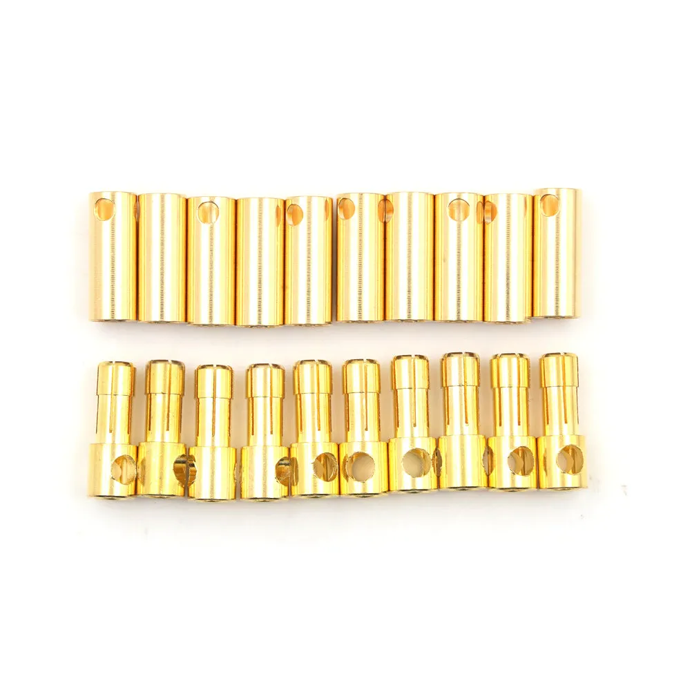 

10 Pairs For RC Battery Motor ESC Of 5.5mm Gold Bullet Connector
