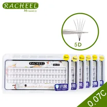 RACHEEL 5 корней натуральные накладные ресницы 5D норковые ресницы «maquiagem» поддельные ресницы для наращивания Макияж Красота