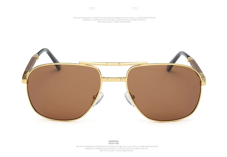 Складные солнцезащитные очки пилота мужские поляризованные Модные брендовые дизайнерские винтажные складные авиационные солнцезащитные очки для мужчин Oculos Gafas