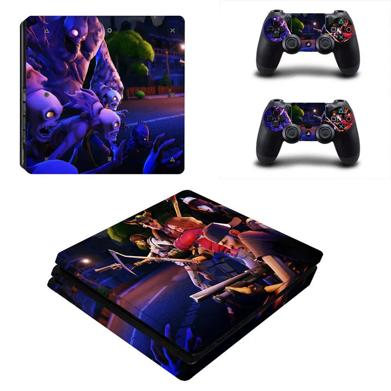3 НОВАЯ тонкая наклейка для PS4, предназначенная для игровой консоли 4 Slim и 2 контроллера, Виниловая наклейка - Цвет: 3