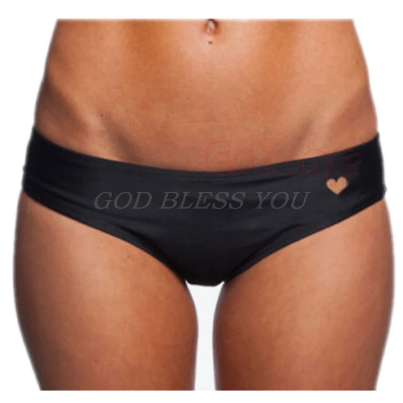 

Sexy Women Hollow Heart Cut-Out Solid T-Back Thong One Piece Bikini Bottom Beachwear Bathing Swimwear Hot New Beach Charm