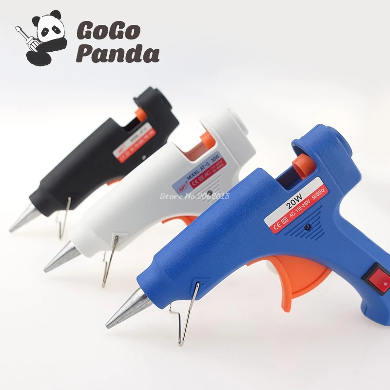 

Free Shipping Electric Heat Hot Melt Glue Gun Crafts Repair Tool Professional DIY with Glun Gun Sticks 110-240V AT-3 15W/20W/30W