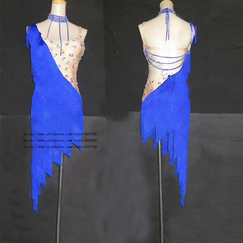

latin dance costumes women salsa dancewear dance costume dresses ballroom competition dresses tango adult fringe Latin Dress