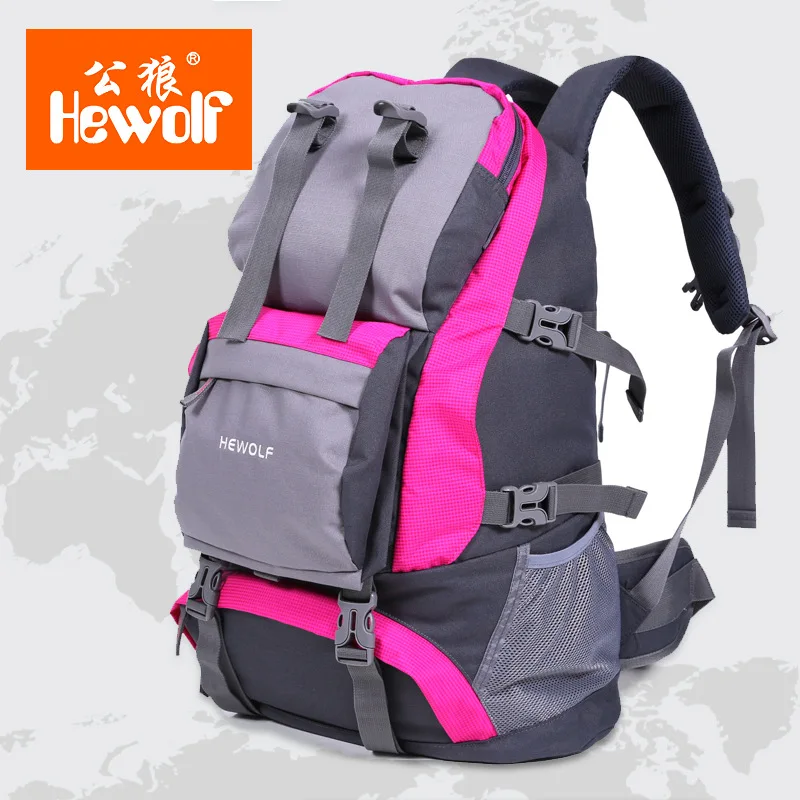 Hewolf  New outdoor high quality professional mountaineering bag sports backpacks large travel bag waterproof Hiking Backpack32L
