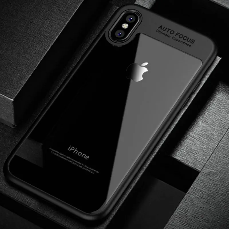 Чехол ICOQUE для iPhone X Модный мягкий силиконовый акриловый чехол телефона|case for