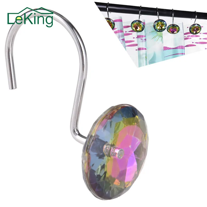 LeKing 12pcs/set Acrylic Round Transparent Shower Decorative Shower