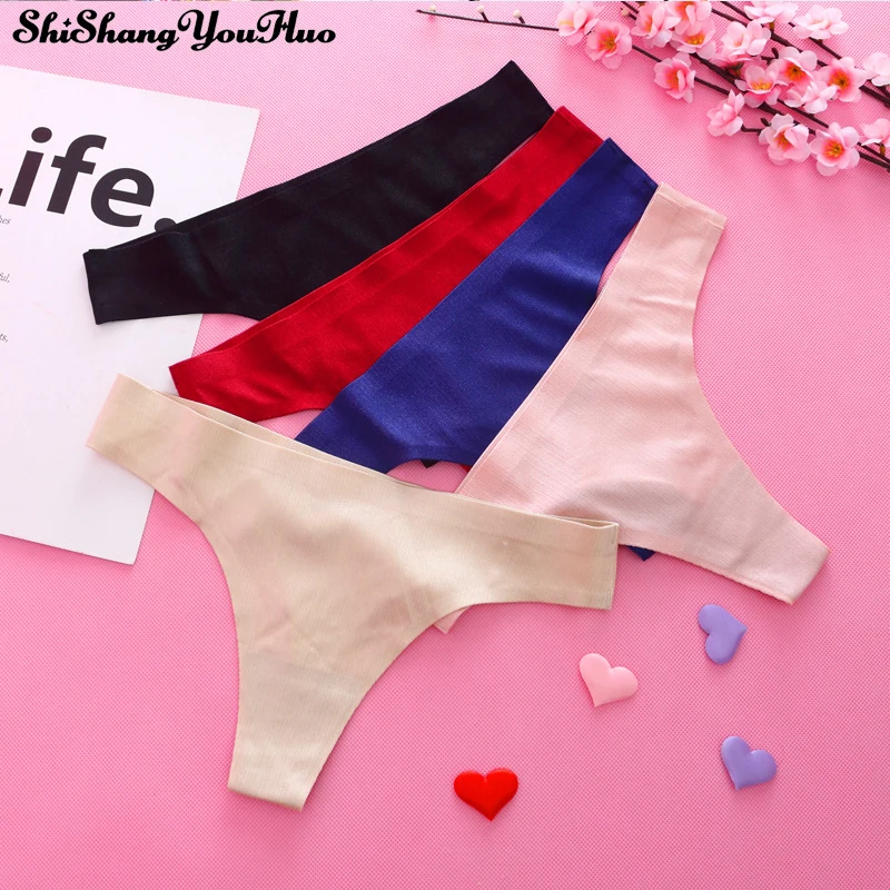 1 Pc Women Invisible Sexy Underwear Thong Cotton Spandex Seamless