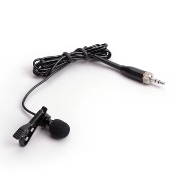 

Professional Lavalier Lapel Stereo Cardioid Condenser Microphone Wireless BodyPack Transmitter 3.5 mm Lockable