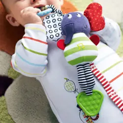 Горячая 23 см детские погремушки для младенца Дети Слон висит Ручной кровать коляска мягкие куклы Развивающие игрушки для крюк автомобиля