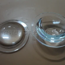 Светодиодные стеклянные линзы 59 мм фокусировки оптические Стекло объектив, 10 Вт-100 Вт высокой мощности Светодиодный выпуклая линза