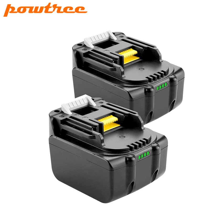 Powtree 2 шт. 14 4 В 194558 Ач для Makita BL1430 перезаряжаемая литий ионная батарея LXT200 BL1415 194559 0 8