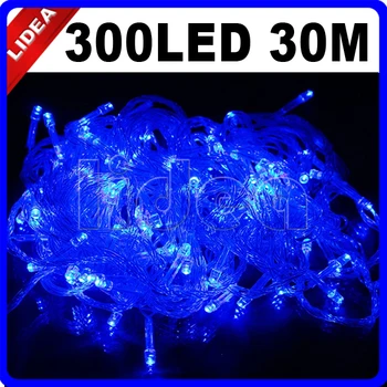 

30M 300 LED 9 Colors Wedding Garden New Year Xmas LED Christmas Fairy String Navidad Garland Decoration Outdoor Light EMS C-33