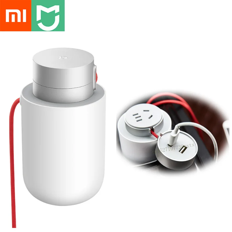 Портативный автомобильный преобразователь мощности Xiaomi Mijia 100 Вт, 12 В постоянного тока в переменный ток, 220 В, с двумя usb-портами 5 В/А, автомобильное зарядное устройство