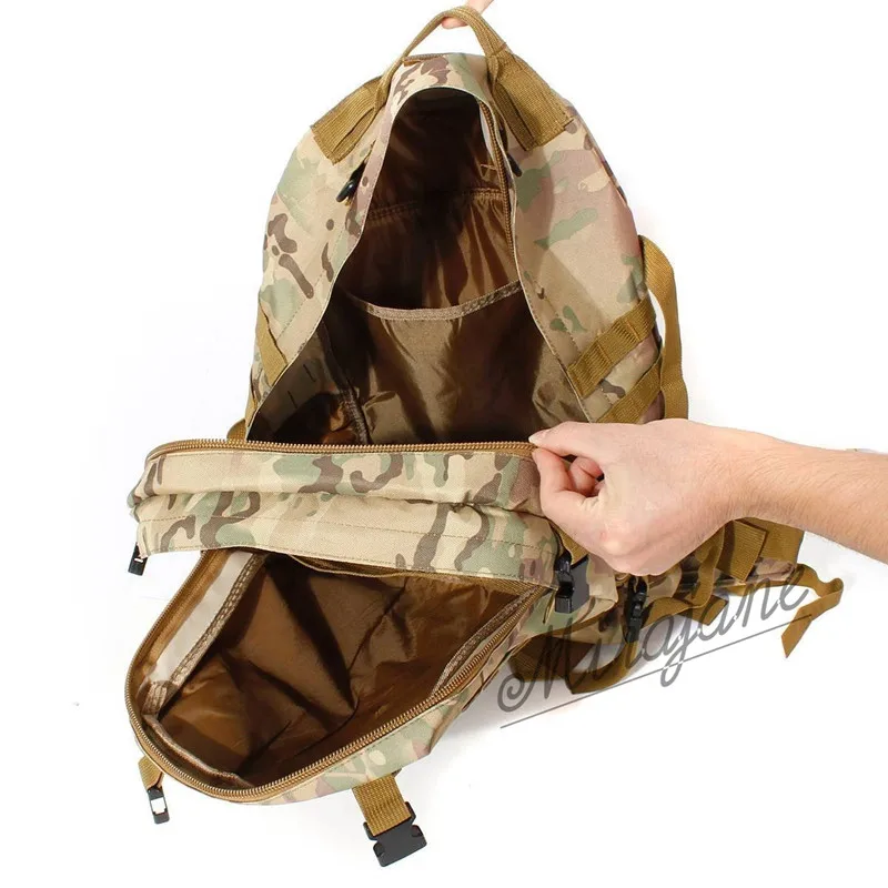 50л открытый Molle штурмовые тактические военные рюкзаки рюкзак кемпинг мешок большой