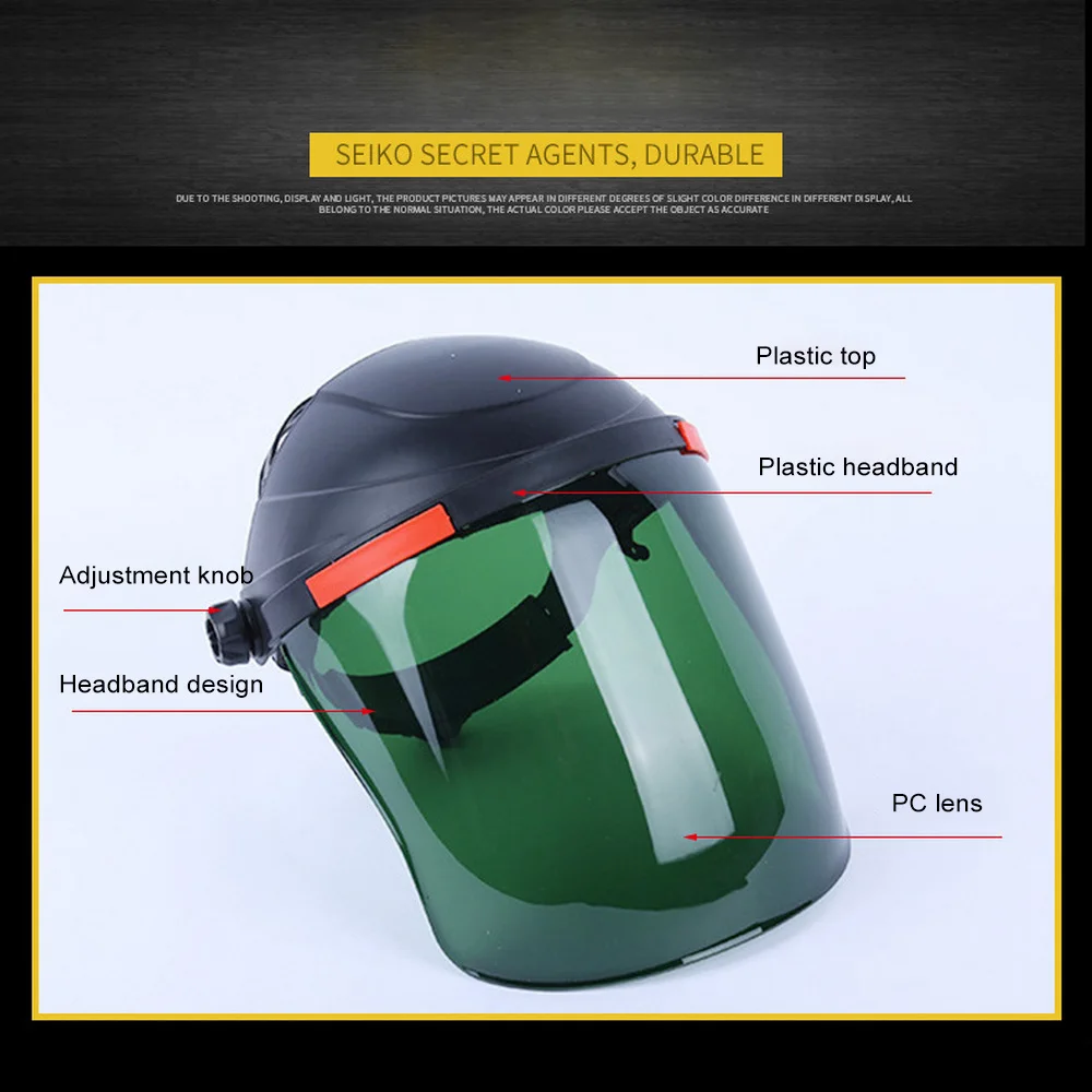 Welding Cap Shield Helmet Protective Mask Electric Dustproof Safety Work Heads Protective Face Impact Anti-splash Glasses Tool