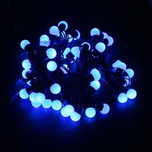 Многоцветный 110 V/220 V 5 M 50 светодиодный светящийся шар праздничный свет строки для украшения дома/свадьбы/дня рождения/праздника/Рождественские Вечерние