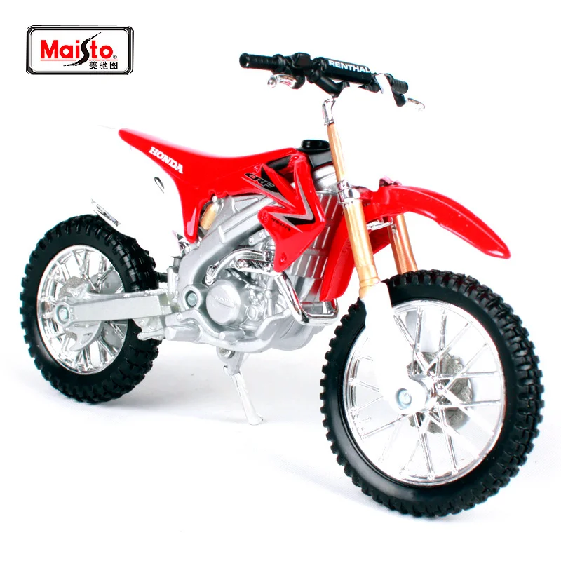 Maisto 1:18 Honda CRF 450 R красный мотоцикл литье под давлением модель игрушки в коробке 10021