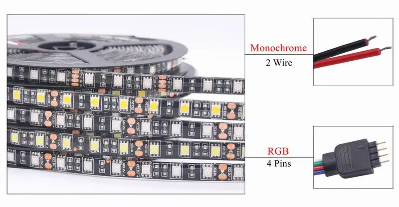 Новый светодиодные ленты свет SMD 5050 RGB DC 12 В светодиодный 60 led/m 5 м голые доска не водостойкие гибкие красочная полоска огни для автомобиля pc