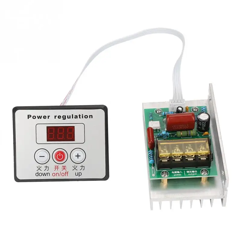 

Electronic Voltage Regulator AC220V 8000W High Power SCR Speed Controller Control Motor For electrical devices new