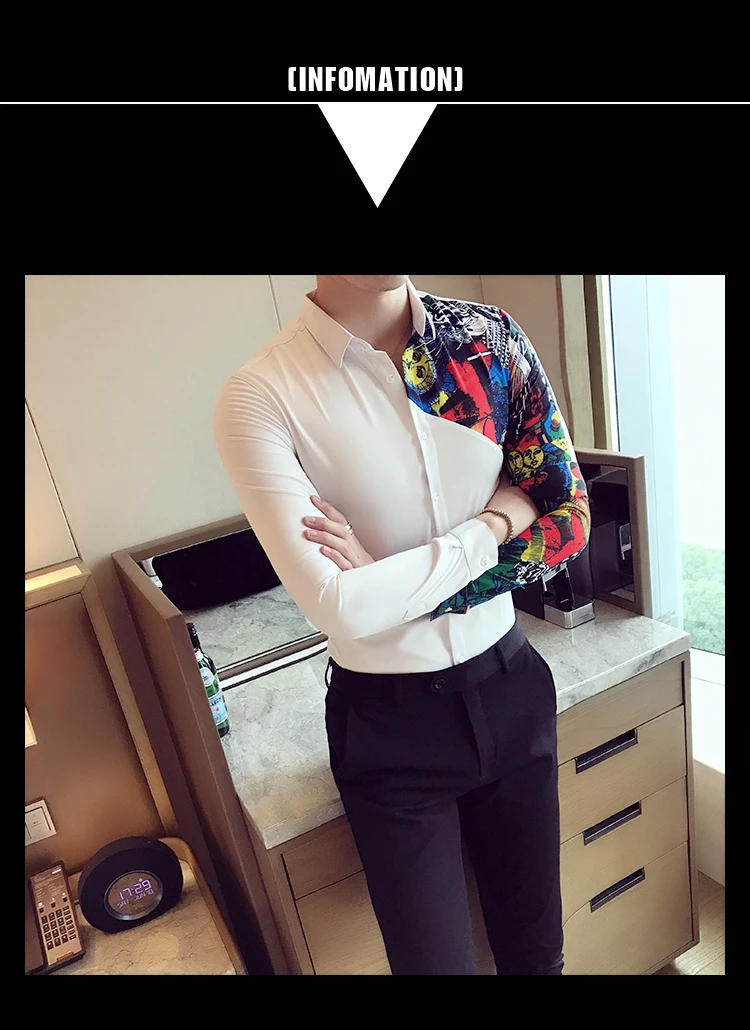 Men's Shirt Long Sleeve Shirts Designer High Quality Casual Slim Fit Men Shirt Business Dress Shirts Camisa Social Masculina