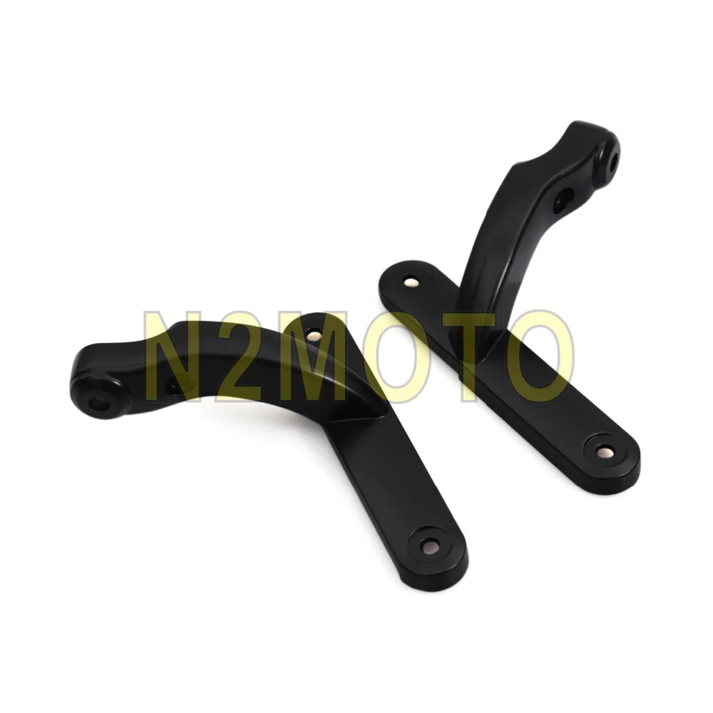 

Black Motorcycles Auxiliary Light Spotlight Turn Signal Light Bracket Relocation Kit for Harley Electra Glide FLHX FLHXS 94-16