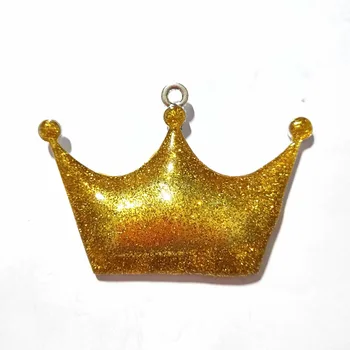 

Fashion Stle Alloy Pendants Gold Crown Jewelry Accessories Wholesale For Kids Girl Gift Chunky Bead Necklace Making 100pcs