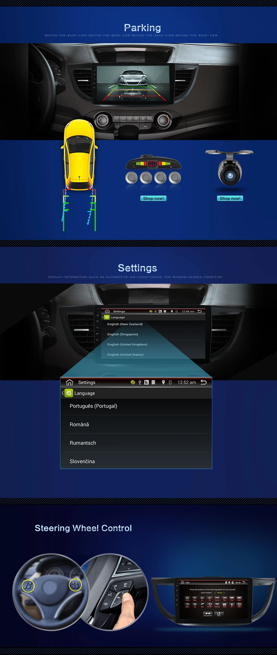 Flash Deal Bosion Quad core Android 8.1 2din Car Radio Multimedia dvd gps player for Honda CRV CR-V 2011-2015 stereo navigation DSP 1G RAM 15