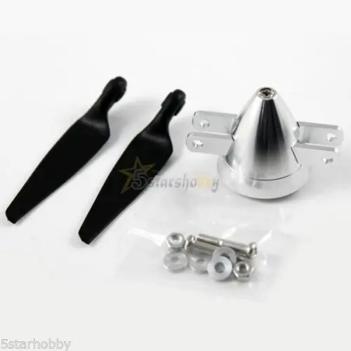 RC AirPlane 6 X 3'' Folding Propeller with 30mm Aluminum Head Spinner with 3.2mm Hub