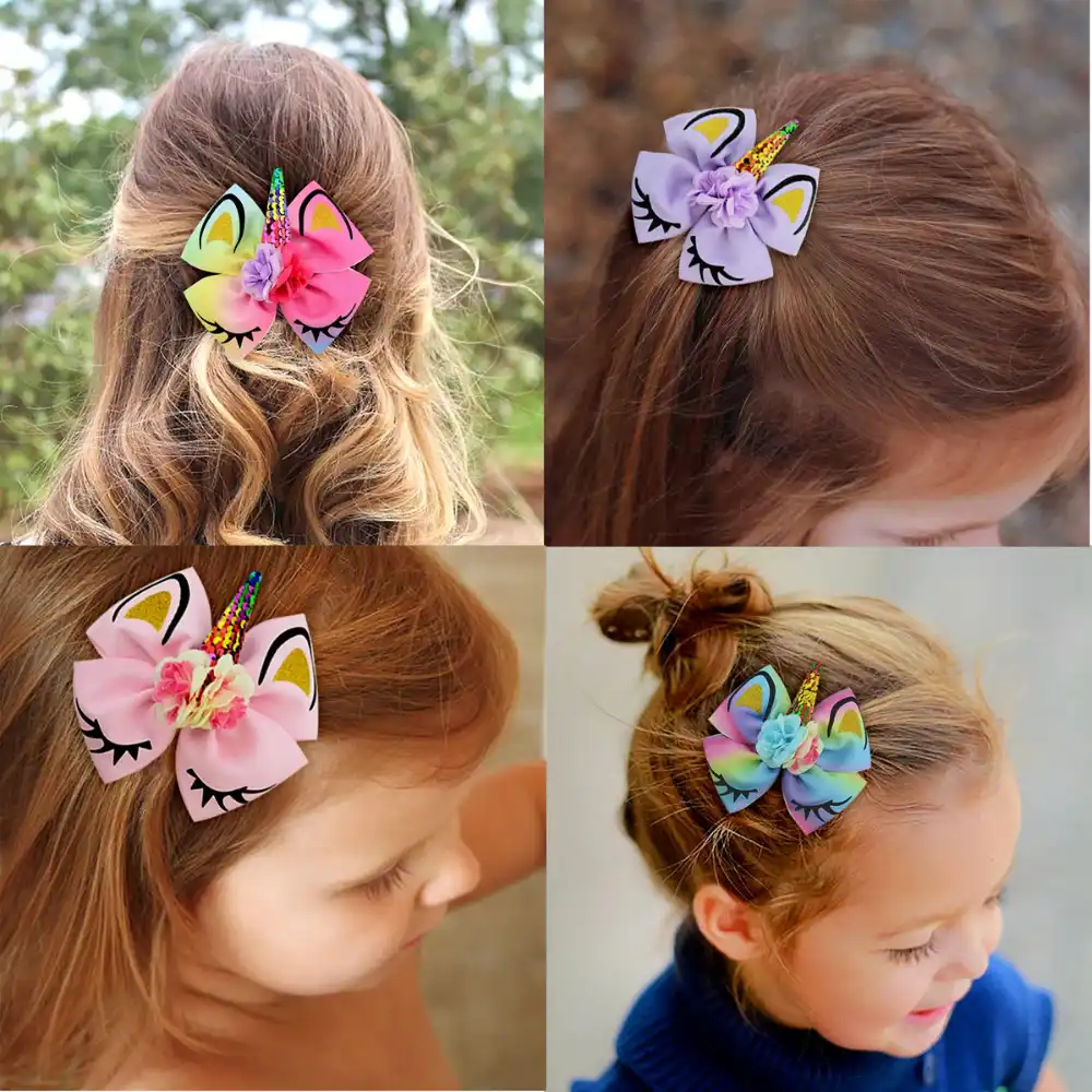 Huiran Colourful Unicorn Horn Hair Clip Unicorn Birthday Party Decor Unicorn Decor Unicorn Party Gifts Girl Baby Shower Decor Party Diy Decorations Aliexpress