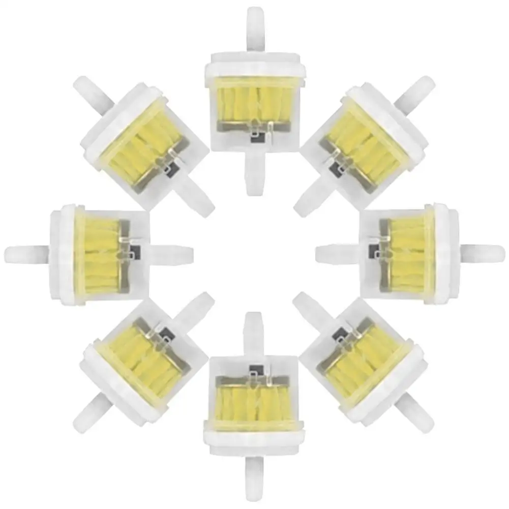 10 шт. Универсальный Встроенный газовый/топливный фильтр 1/" 6 мм-7 мм магнитный бензиновый фильтр для небольших двигателей авто аксессуары для мотоциклов