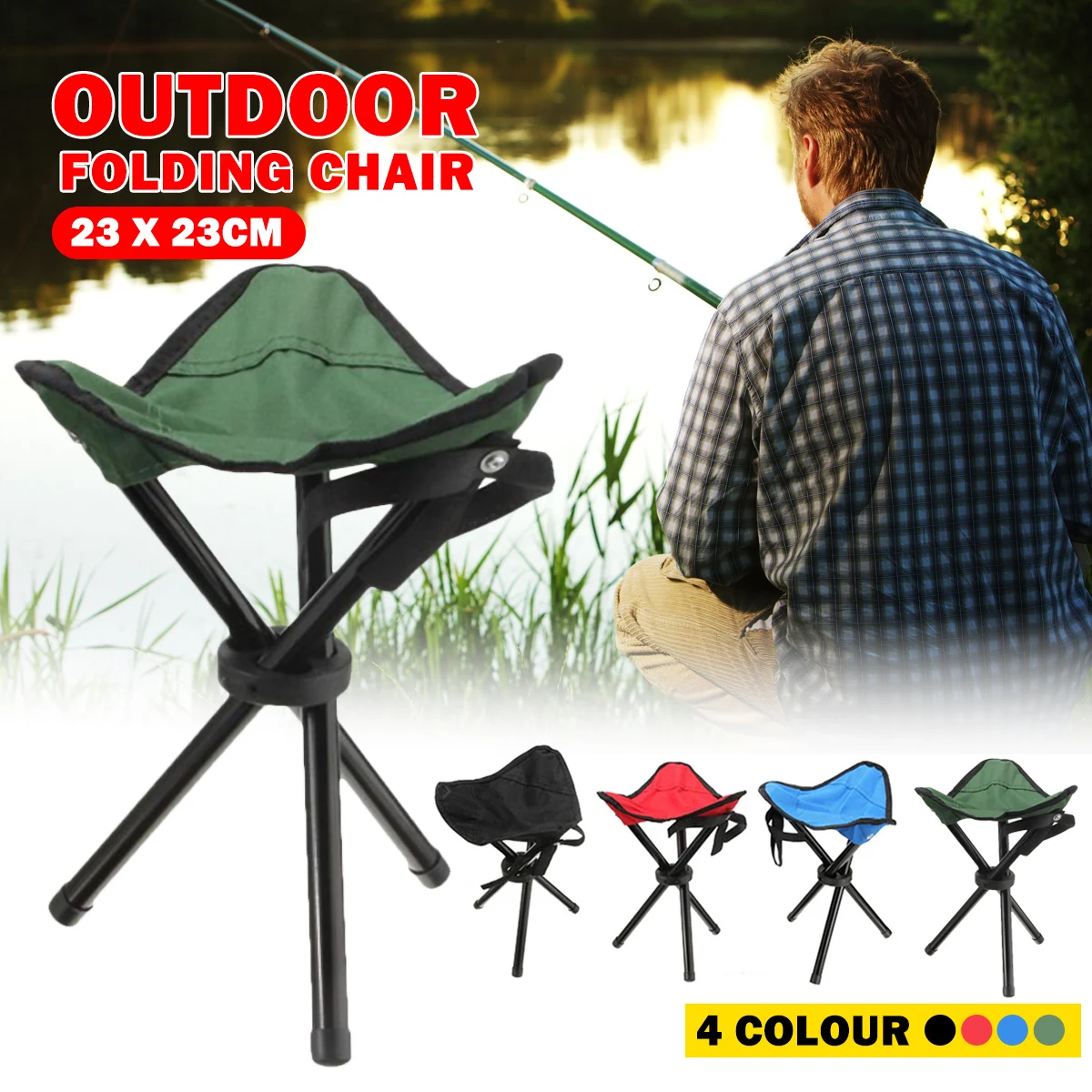 Buy 4 Colors Fishing Stool Tripod Fishing Chair