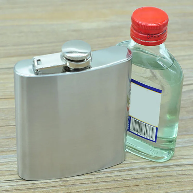 

Hip Flask Wine Whiskey Liquor Alcohol Bottle Stainless Steel Portable Gift 196ml For Travel Fishing KM88