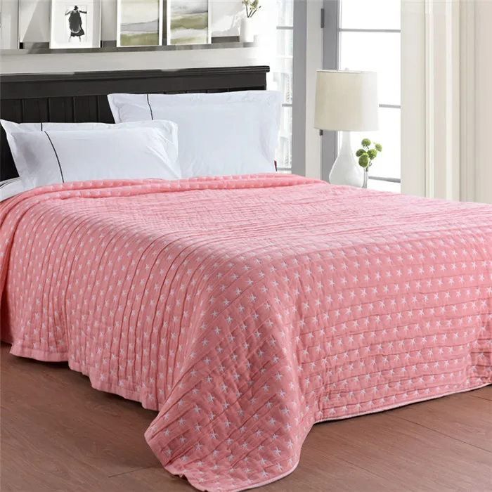 Новое одеяло-1 шт. 150*200 см Хлопковое одеяло трехслойное газовое Брендовое одеяло для взрослых супер мягкие одеяла со звездами
