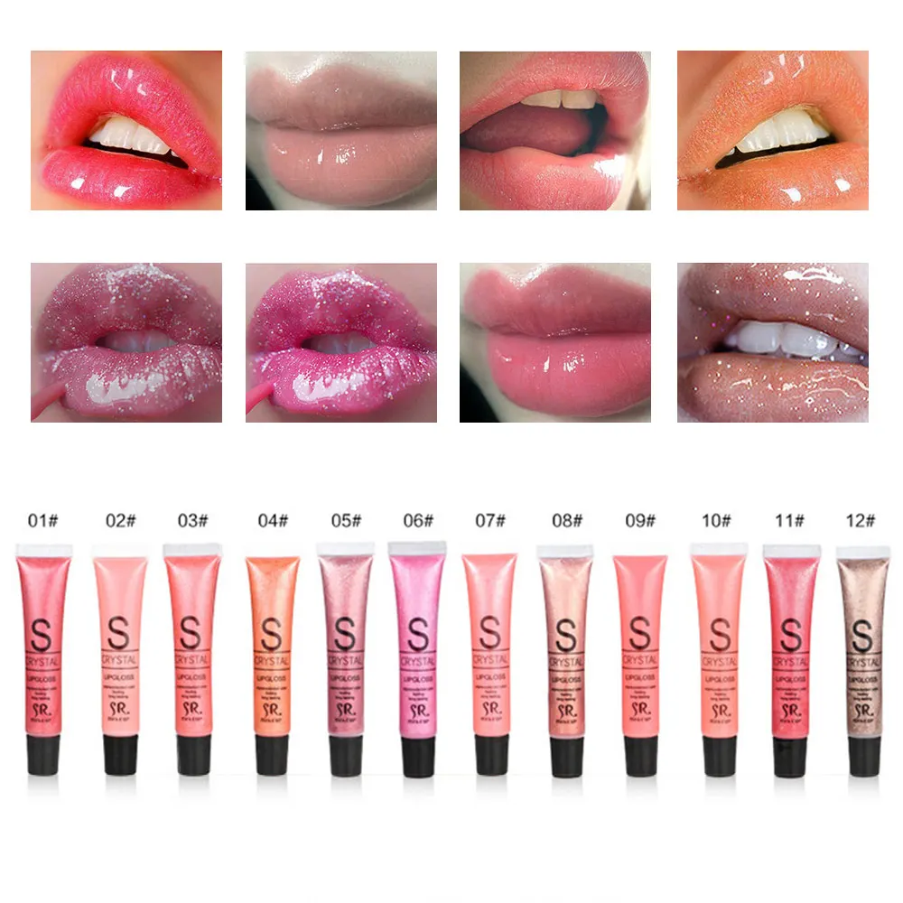 

12 Colors Makeup Glitter Lip Gloss Red Tint Liquid Matte Lipstick Waterproof Professional Lip Gloss Moisturizer Cosmetic Beauty